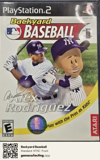 Backyard Baseball PlayStation 2, NTSC box front