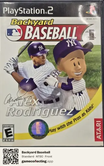 Backyard Baseball PlayStation 2, NTSC box front