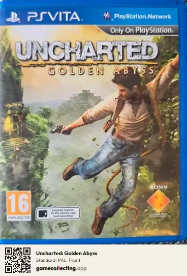 Uncharted: Golden Abyss PlayStation Vita, PAL box front