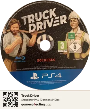 Truck Driver PlayStation 4, PAL disc