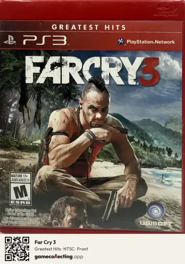 Far Cry 3 PlayStation 3, NTSC box front