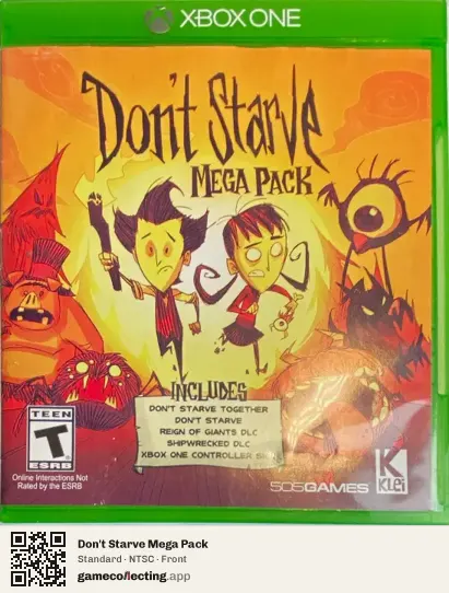 Don't Starve Mega Pack Xbox One, NTSC box front