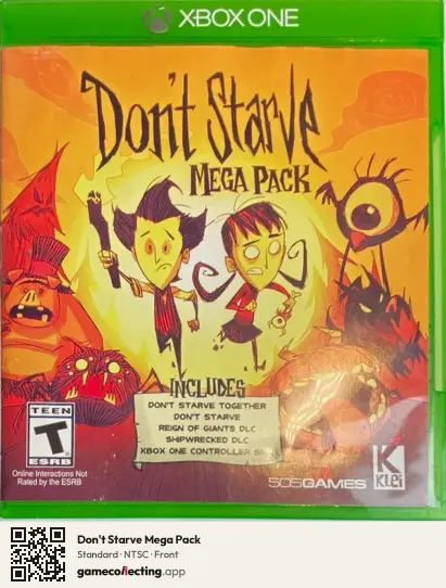 Don't Starve Mega Pack Xbox One, NTSC box front