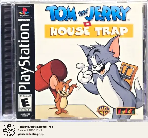 Tom and Jerry in House Trap PlayStation, NTSC box front