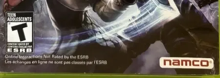 SoulCalibur V, the ESRB box on its front