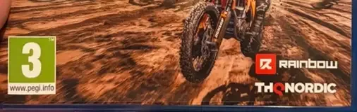 MX vs. ATV Legends, the PEGI square on its front