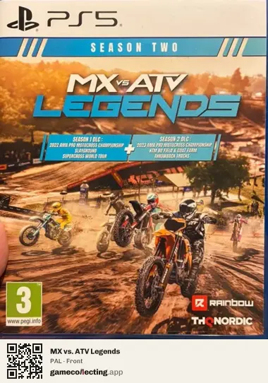 MX vs. ATV Legends PlayStation 5, PAL box front