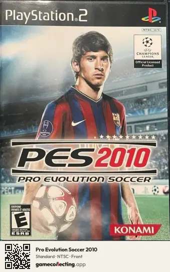 Pro Evolution Soccer 2010 PlayStation 2, NTSC box front