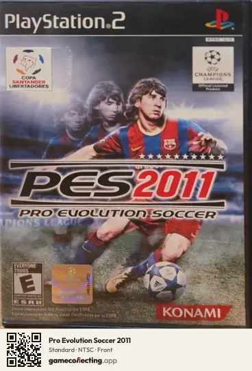 Pro Evolution Soccer 2011 PlayStation 2, NTSC box front