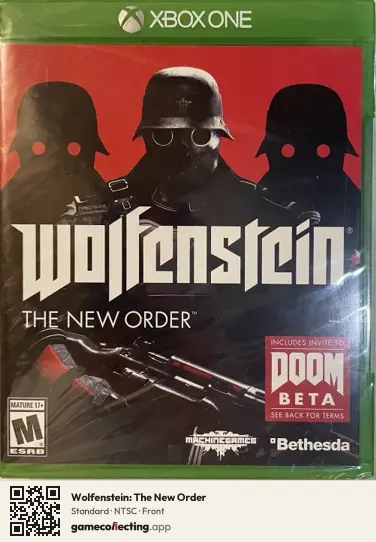 Wolfenstein: The New Order Xbox One, NTSC box front