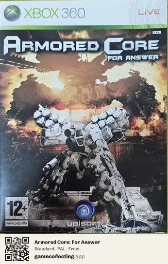 Armored Core: For Answer Xbox 360, PAL box front