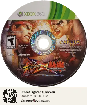 Street Fighter X Tekken Xbox 360, NTSC disc