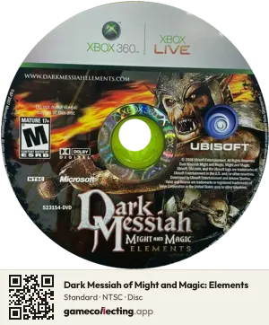Dark Messiah of Might and Magic: Elements Xbox 360, NTSC disc