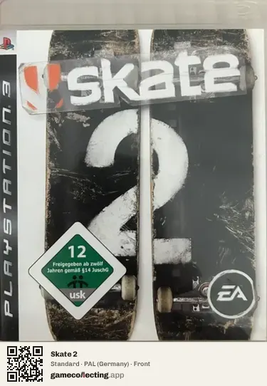 Skate 2 PlayStation 3, Germany box front