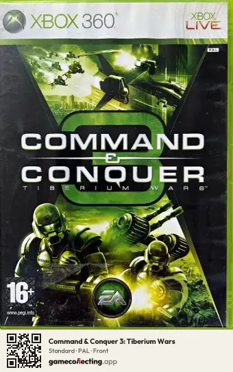 Command & Conquer 3: Tiberium Wars Xbox 360, PAL box front