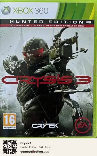 Crysis 3 Xbox 360, PAL box front