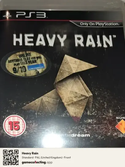 Heavy Rain PlayStation 3, United Kingdom box front