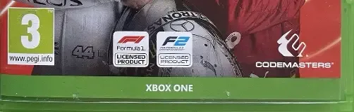 F1 2020, the PEGI square on its front