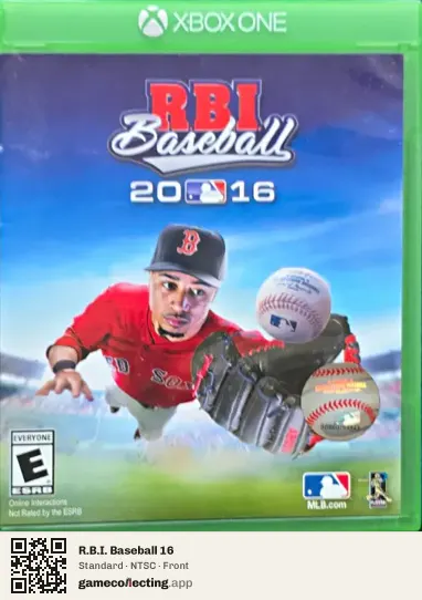 R.B.I. Baseball 16 Xbox One, NTSC box front