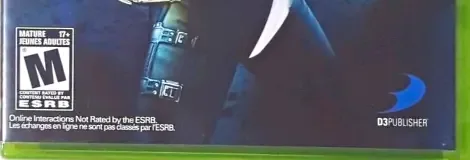 Dark Sector, the ESRB box on its front