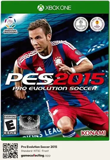 Pro Evolution Soccer 2015 Xbox One, NTSC box front