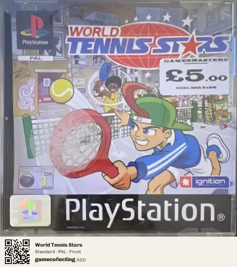 World Tennis Stars PlayStation, PAL box front
