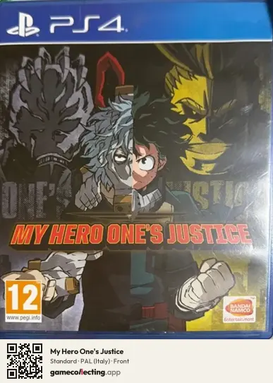 My Hero One's Justice PlayStation 4, Italy box front