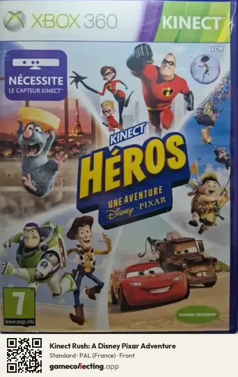 Kinect Rush: A Disney Pixar Adventure Xbox 360, France box front
