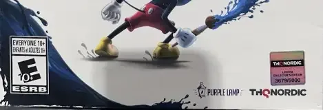 Disney Epic Mickey: Rebrushed, the ESRB box on its front