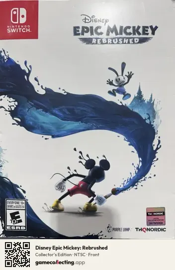 Disney Epic Mickey: Rebrushed Nintendo Switch, NTSC box front