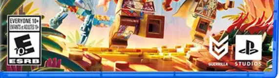 LEGO Horizon Adventures, the ESRB box on its front