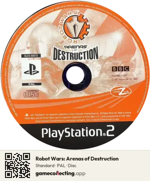 Robot Wars: Arenas of Destruction PlayStation 2, PAL disc