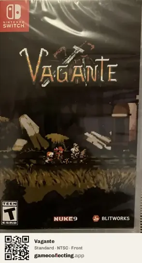 Vagante Nintendo Switch, NTSC box front