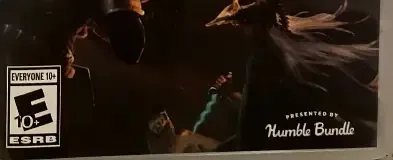 Slay the Spire, the ESRB box on its front