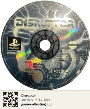 Disruptor PlayStation, NTSC disc