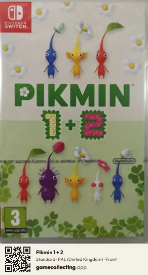 Pikmin 1 + 2 Nintendo Switch, United Kingdom box front