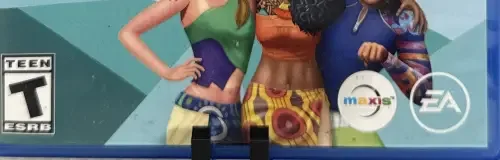 The Sims 4, the ESRB box on its front