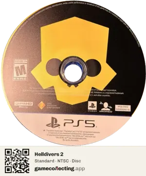 Helldivers 2 PlayStation 5, NTSC disc