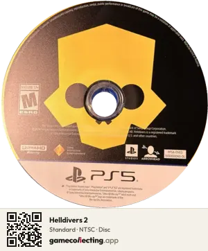 Helldivers 2 PlayStation 5, NTSC disc