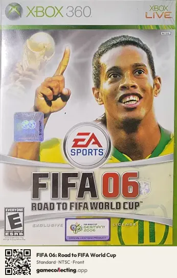 FIFA 06: Road to FIFA World Cup Xbox 360, NTSC box front