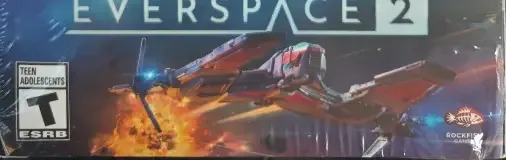 Everspace 2, the ESRB box on its front