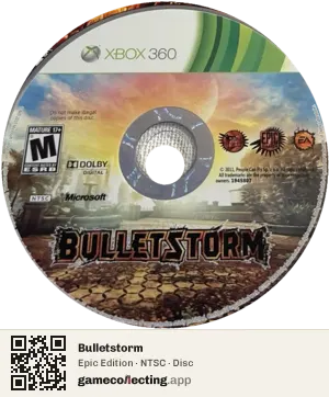 Bulletstorm Xbox 360, NTSC disc