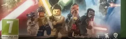 LEGO Star Wars: The Skywalker Saga, the PEGI square on its front