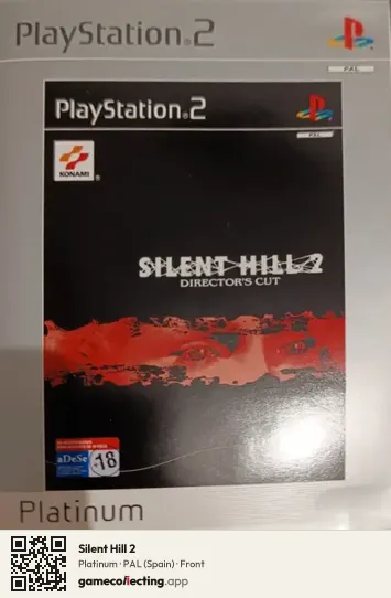 Silent Hill 2 PlayStation 2, Spain box front