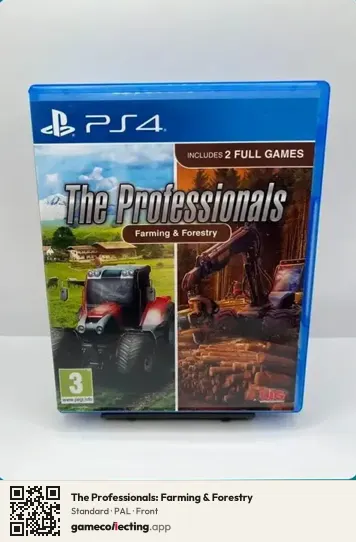 The Professionals: Farming & Forestry PlayStation 4, PAL box front