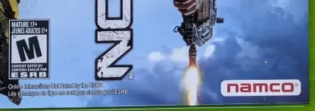 Inversion, the ESRB box on its front