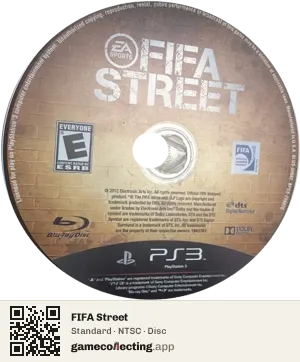FIFA Street PlayStation 3, NTSC disc