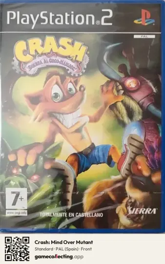 Crash: Mind Over Mutant PlayStation 2, Spain box front