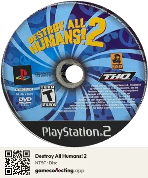 Destroy All Humans! 2 PlayStation 2, NTSC disc