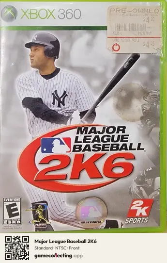 Major League Baseball 2K6 Xbox 360, NTSC box front